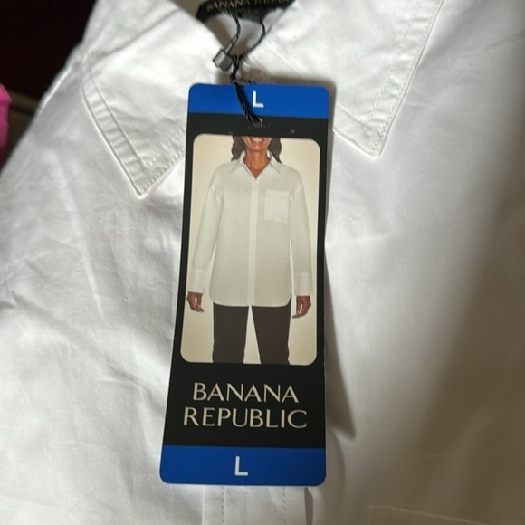 Banana Republic Ladies' Button Front Shirt Large - Picture 4 of 7